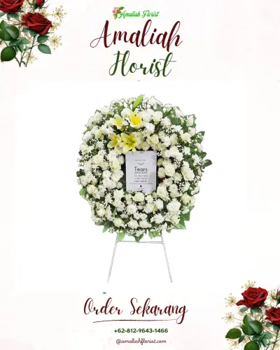 Krans Bunga Duka Cita di Kemanggungan